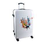 VOYAGE Hartschalenkoffer glänzend mit Motiv (Größe L)