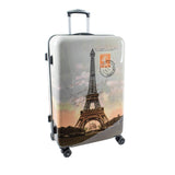 VOYAGE Hartschalenkoffer glänzend mit Motiv (Größe L)